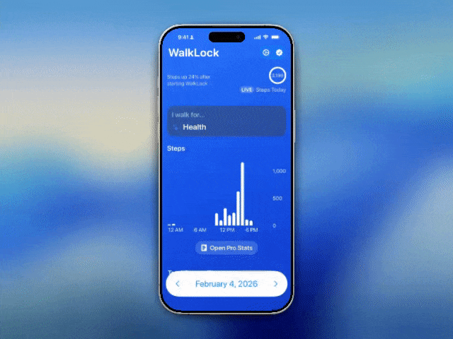 WalkLock widgets and progress views